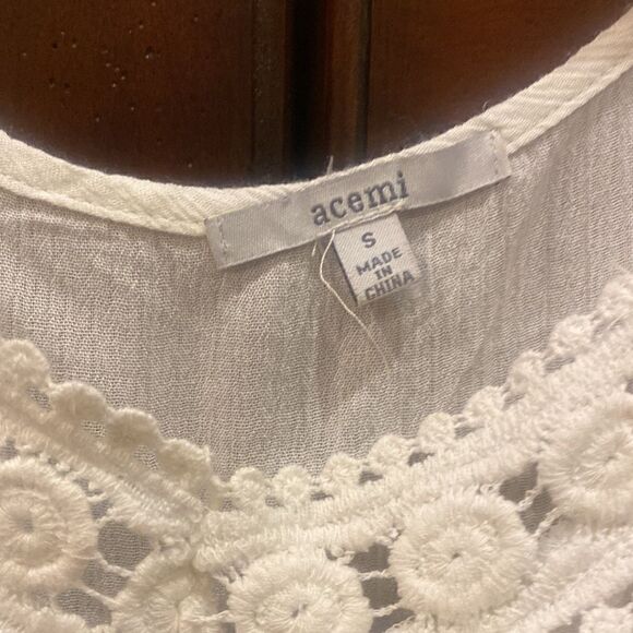 Lacy Feminine Tank Top by Acemi Size S - Picture 2 of 5
